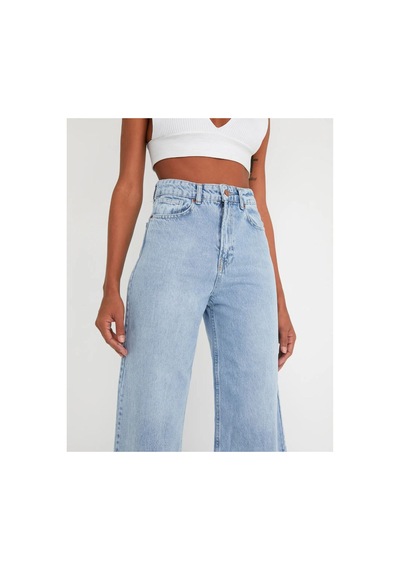 Zdnjeans Yüksek Bel Jeans Koyu Mavi