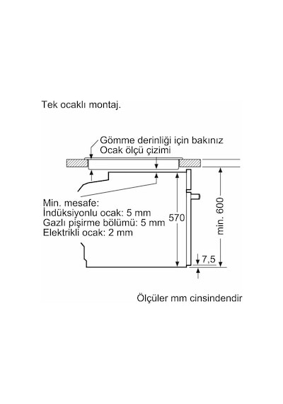 Bosch HUA736EG0T 76 LT Buhar Destekli Ankastre Fırın