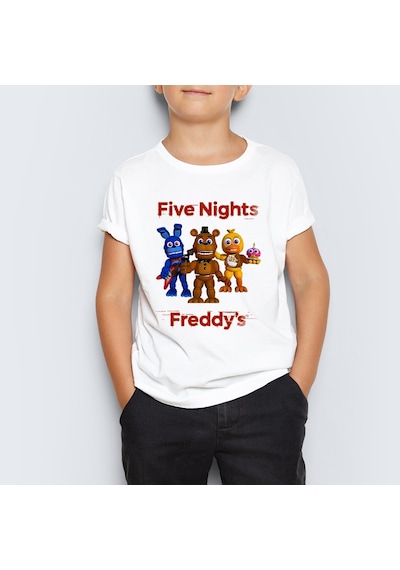Five Nights At Freddy'S Unisex Çocuk Tişört T-Shirt Mr-04