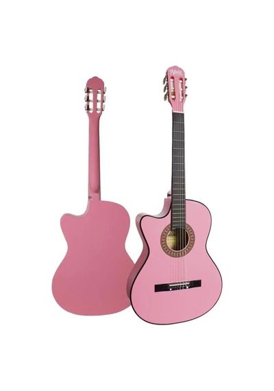 Cg-396pk Solak Klasik Gitar Pembe Renk Full Set Sap Ayarlı 4/4