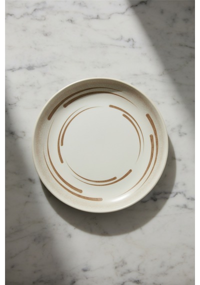 6'lı Toledo Pasta Tabağı 20cm Dijital Costa Rinart Krem