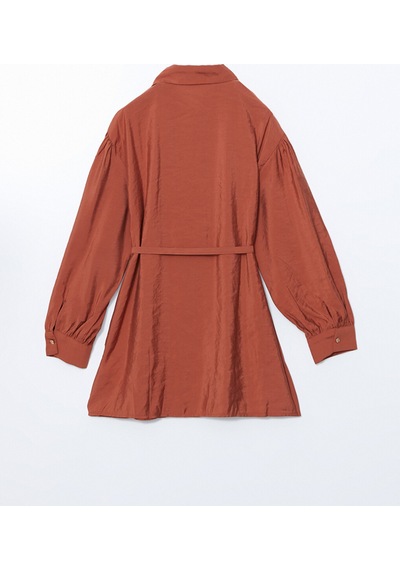 Lcw Modest Pembe Loose Fit Kadın Gömlek Tunik