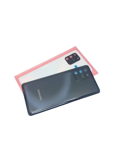 Samsung Galaxy Uyumlu S10 Lite Arka Kapak Cam Full Lensli Siyah