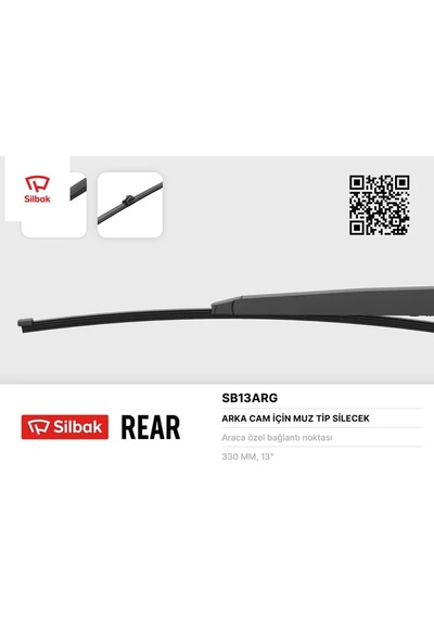 Silecek Süpürgesi Arka Muz Tipi 330mm A3 04/12 Q5 08/09 Sılbak