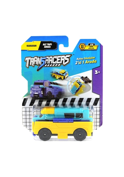 Transracers Dönüşen Araçlar Karavan / Alt Yapı Aacı Sarı