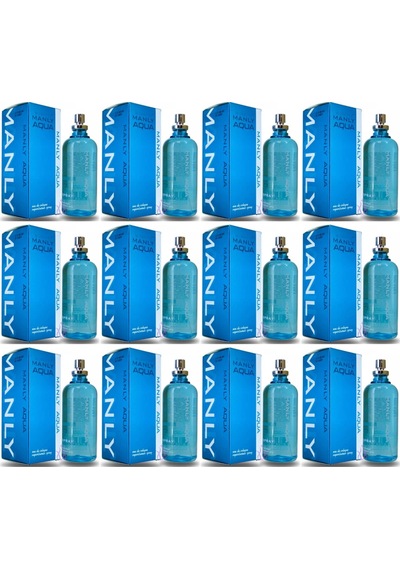 Manly Aqua Erkek Parfüm EDC 12 x 125 ML