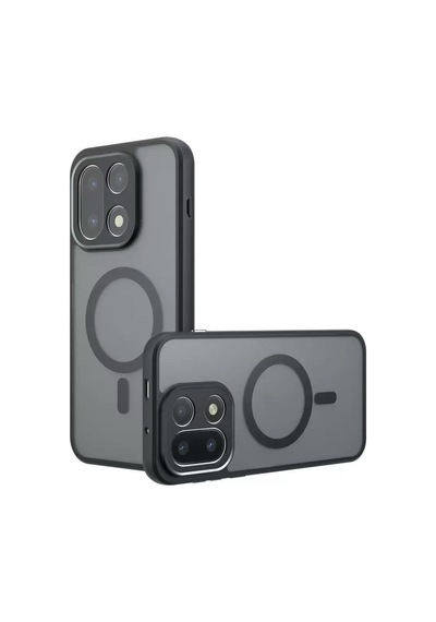 Maks Technology One Plus 15 5g Kılıf M-safe Şarj Özellikli Kamera Korumalı Mkst Lunex Kapak - Siyah
