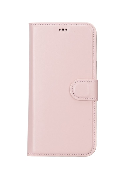 Apple Uyumlu iPhone 14 Plus Deri Cüzdanlı Kılıf Mwwn Nu2 Pembe