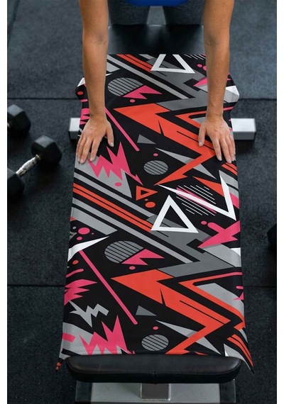 Sports Dijital Baskılı 50x100 Cm Spor Havlusu Sport2 Pembe