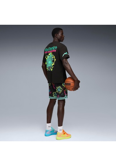 Puma Hoops X Rick And Morty Tee I Erkek Yetişkin T-shirt SIYAH