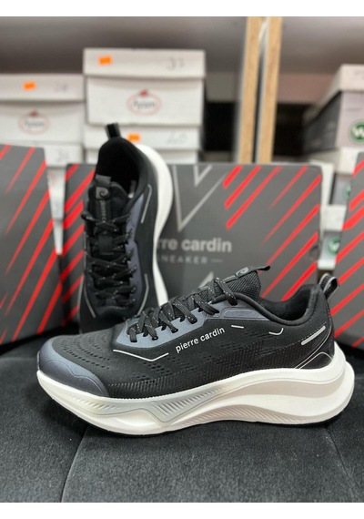 Pierre Cardin Pci-11324 Erkek Spor Ayakkabı Siyah Beyaz