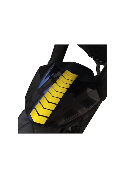 Ok Tasarımlı Reflektif Sarı Çamurluk Kask Sticker Çınar Extreme