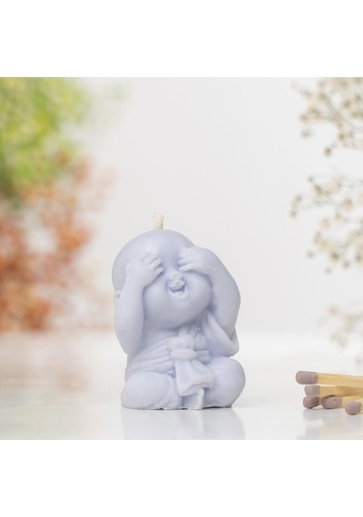 Görmedim Buddha Temalı Soya Wax Mum Mor