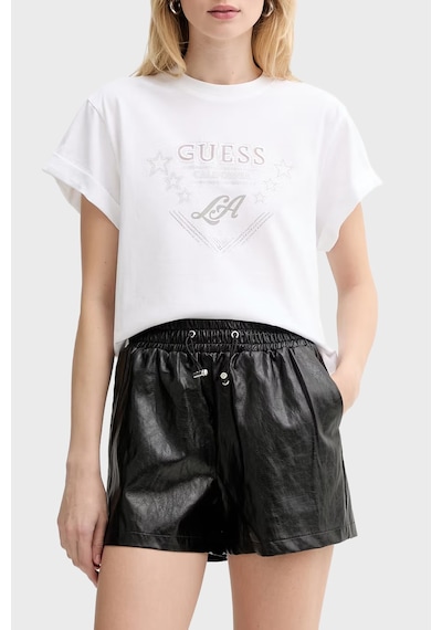Guess Bayan T Shirt W6rı30 I3z14 G011 Beyaz BEYAZ