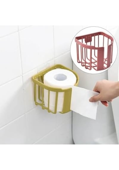 Tr Tineke Wc Kağıdı İçin Pratik Kolay Monte Edilebilen Yapışkanlı Çok Fonksiyonlu Beyaz Banyo Organizeri Diğer