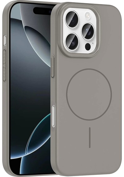 Apple Uyumlu iPhone 16 Pro Max Kılıf M-safe Şarj Özellikli Zore Ruby Sert Kapak