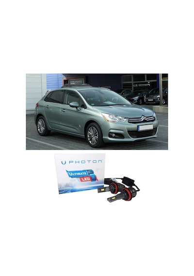 Citroen C4 Led Xenon Uzun Far Ampulü H1 Ultimate Yeni Seri Beyaz 2004-2012