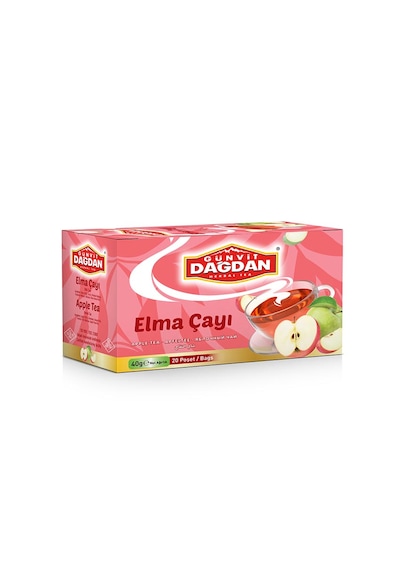 Elma Çayı 20 Li Kutu Natürel Sallama Poşet Çay