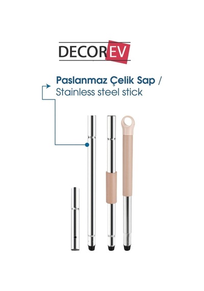 Magic Flat Tablet Mop Set - 4 Yedek Bez Hediyeli