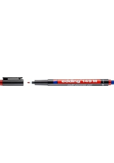 Edding 149m Asetat Kalemi  10'lu Paket Kırmızı