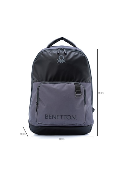 United Colors Of Benetton. Sırt Çantası 20858 Gri - Siyah