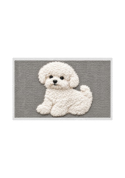Figürlü Kapı Önü Dijital Baksı Paspas 40 X 60 Cm Beyaz - 931337470 Beyaz