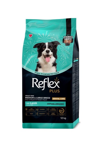 Reflex Plus Pocket Treats Orta Ve Büyük Irk Kuzu Etli Yetişkin Köpek Maması 12 Kg