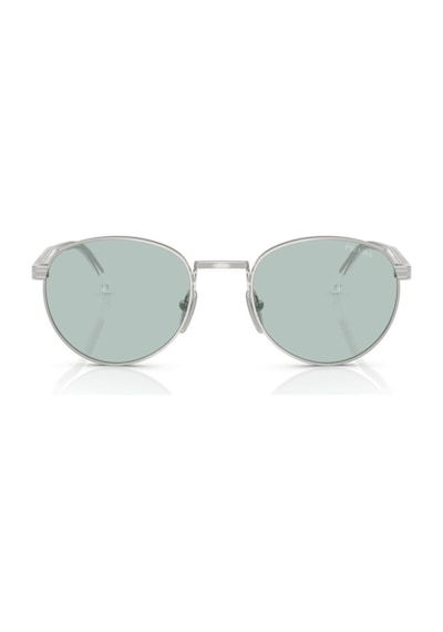 Prada Pr B51s 1bc40n 53 Unisex Oval Gri Metal Güneş Gözlüğü Gri