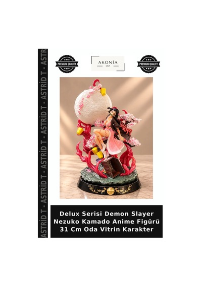 Delux Serisi Demon Slayer Nezuko Kamado Anime Figürü 31 Cm Oda Vitrin Karakter