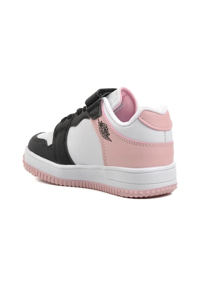Cool Siyah Pudra Cırtlı Kız Çocuk Sneaker Haykat Kısa F Siyah-pudra