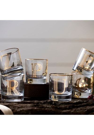 Mudo Home Monogram Bardak - Ç 300ml Altın