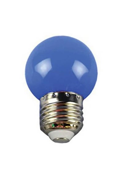 5 Adet Mavi Top Led Gece Lambası Ampulü Işık