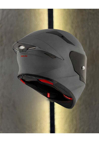 Kyt Tt-revo Kask Plaın Matt Grey 1450 Motosiklet Kaskı Gri