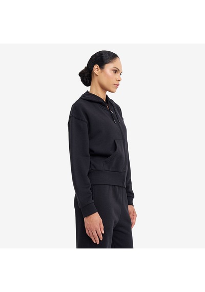 Lescon Siyah Kadın Fermuarlı Kapüşonlu Sweatshirt 26s-2201-26n
