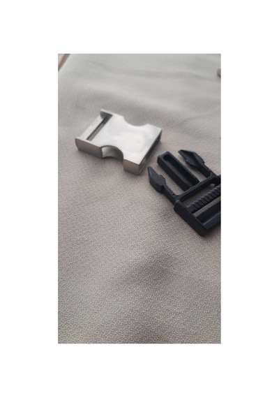 Çanta Kolon Tokası Metal + Vplastik / Boy En 6x3 Cm / 2,4 Cm Kemer Genişliği