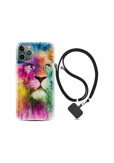 Apple Uyumlu  iPhone 12 Pro Max Kılıf Boyun Askılı Colorfull Leon 2 1388