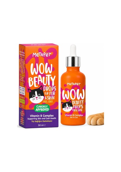 Kedi Tüy Dökülmesi Önleyici Vitamin Damlası, Tüy Dökümü Önleyici, B Complex Biotin Çinko, Kolajen, Balık Ya
