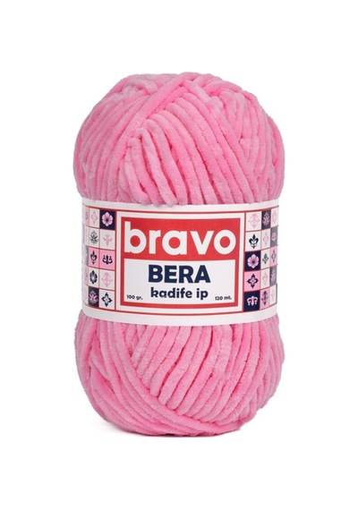 Bera Kadife İplik 100 Gr 120 Metre Renk Kodu: 914 Şeker Pembe
