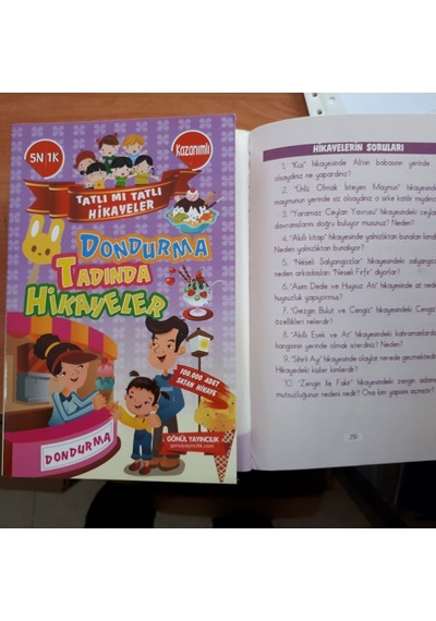 Hikaye Kitaplari Ana Okulu ve 1-2.Sınıf Öğrenciler için 5 Kitap