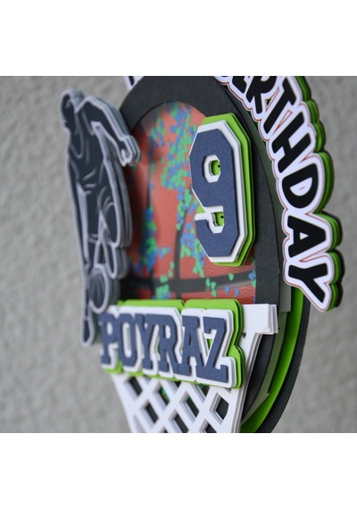 Basketbol Temalı Kişiye Özel Doğum Günü Pasta Süsü Cake Topper