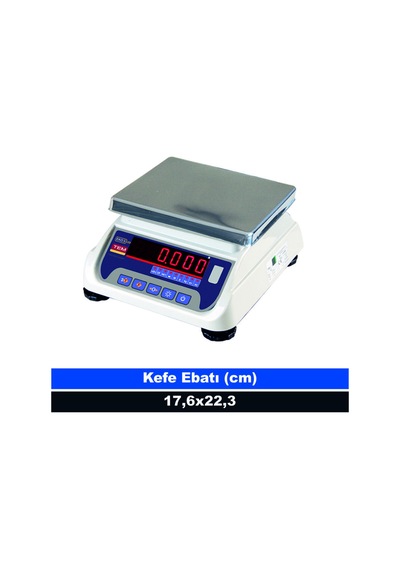 Tem Eko 15 Kg 2 Gr Tartım Terazisi Onaylı Led