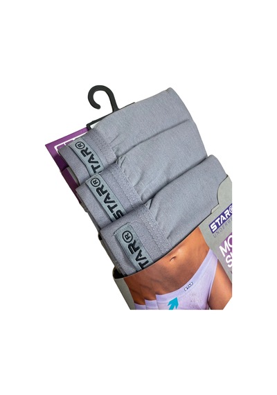 Modadua Star 109 Erkek 3'lü Modal Slip Gri