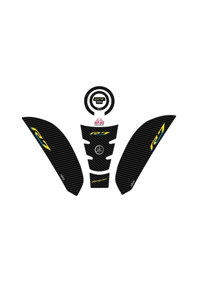 Yamaha R7 2021-2024 Uyumlu Tank Pad Seti Çok Renkli 81219684