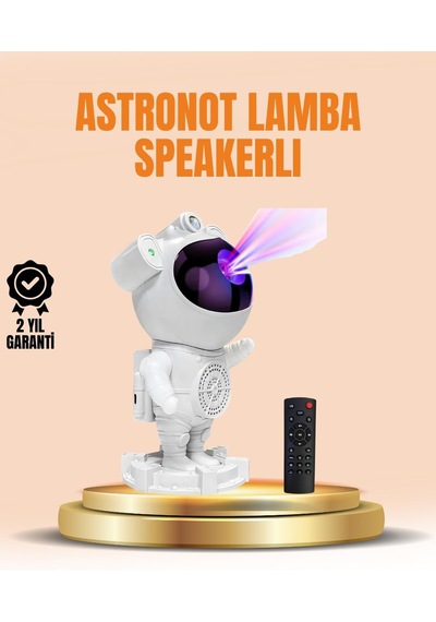 Tr Bluetooth Ve Dahili Ses Özellikli Astronot Projeksiyon Lambası Genel