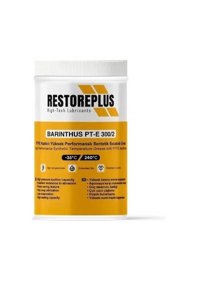 Restoreplus Barınthus Pt-E 300/2 Ptfe Katkılı Yüksek Performanslı Sentetik Sıcaklık Gesi 1 KG