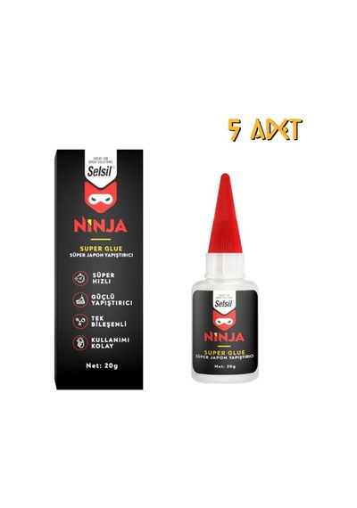 Selsil Ninja Genel Amaçlı Japon Yapıştırıcı 20 Gr. - 5 Adet