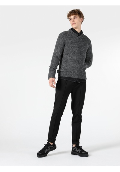 Colin's Regular Fit Sal Yaka Erkek Kazak CL1056034_Q1.V1_LGM