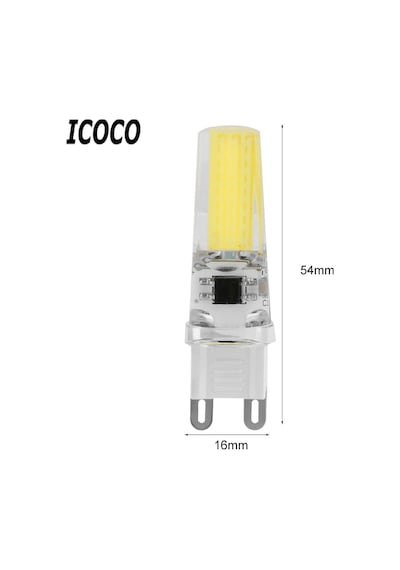 10 ADET G9 LED AMPÜL  9 WATT BEYAZ IŞIK ( DİMMERLİ )