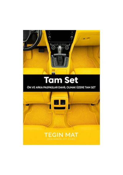 Renault Twingo 1993 2012 Icon Uyumlu Eva Oto Paspas Sarı Metal Topukluklu Tam Set