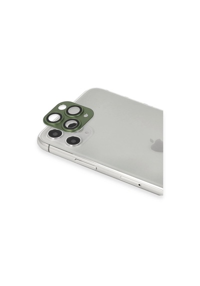 Apple iPhone Uyumlu 11 Pro Max Pers Alüminyum Kamera Lens - Yeşil Belirtilmemis